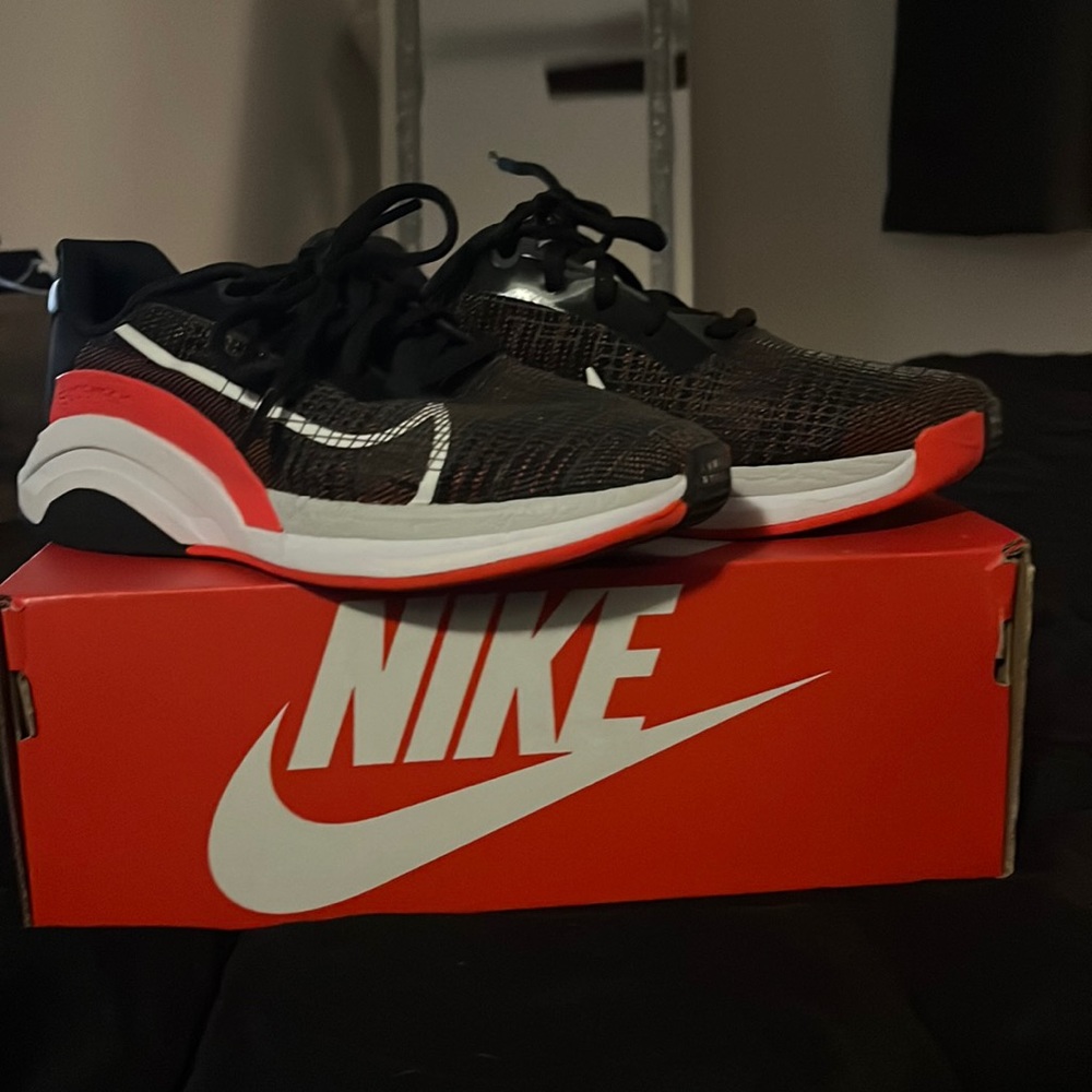 Nike zoom x superrep black white and orange
